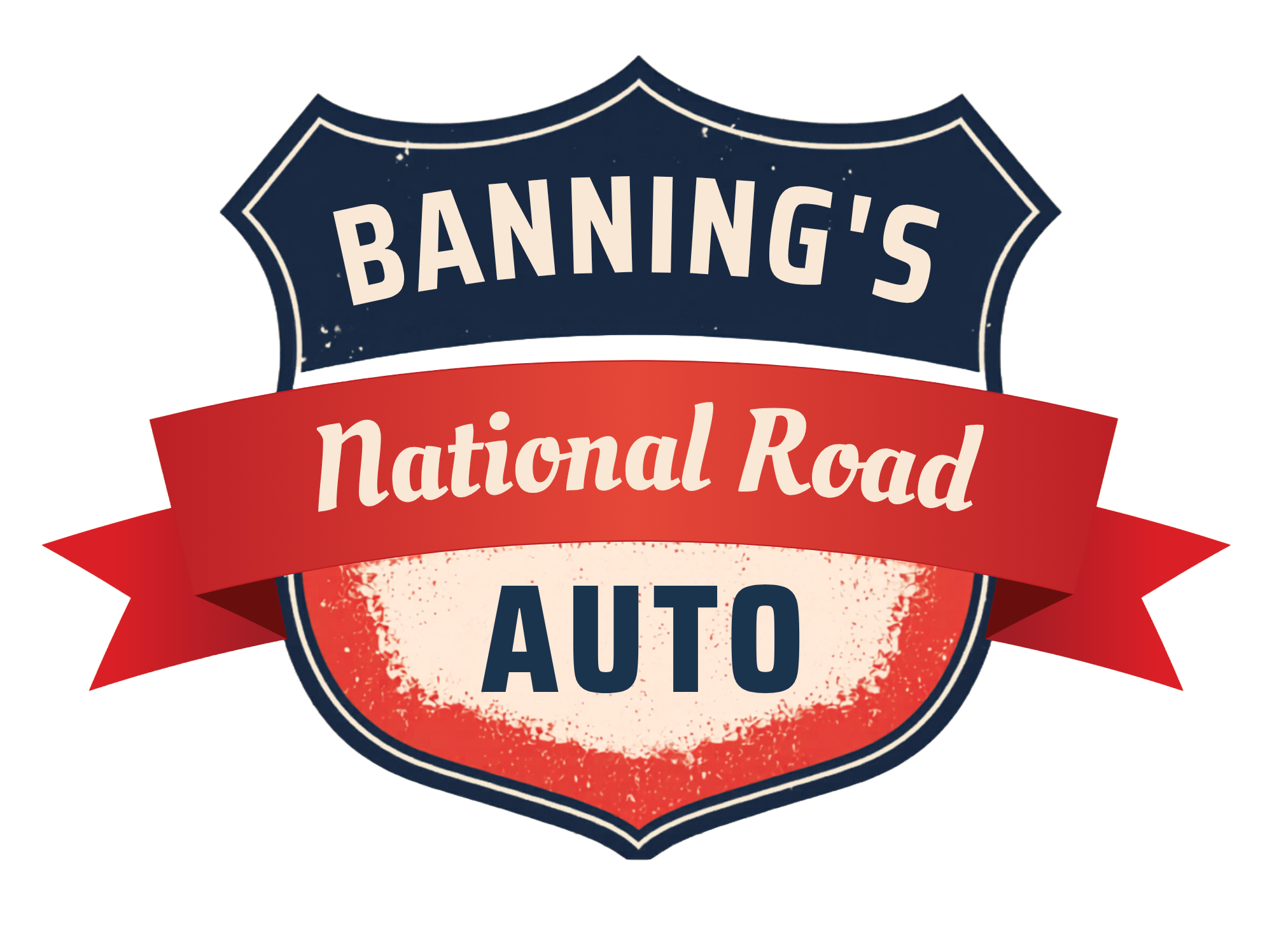Banning's National Road Auto logo